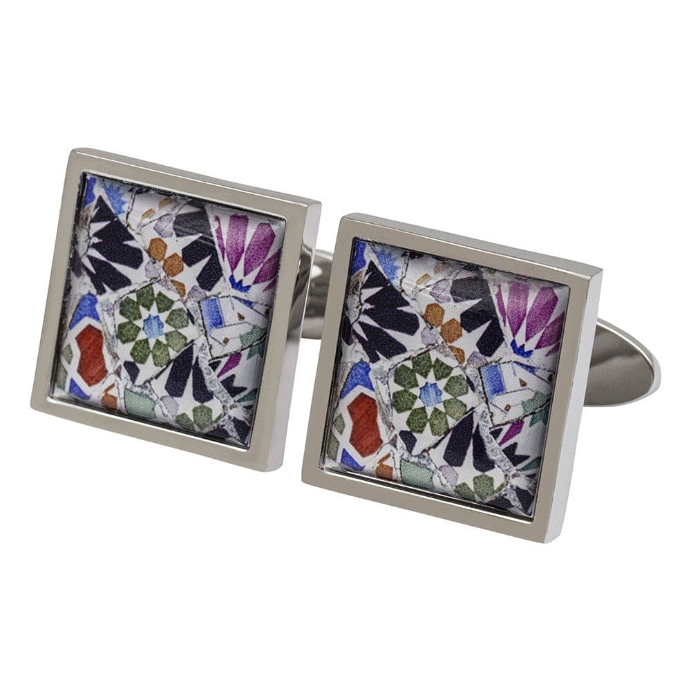 Sonia Spencer England Cufflinks Gaudi Mosaic Cufflinks