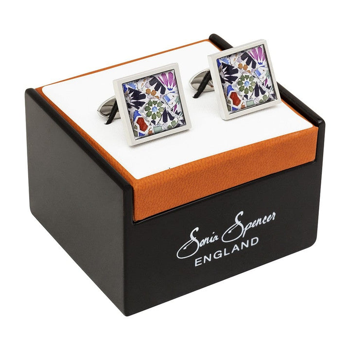 Sonia Spencer England Cufflinks Gaudi Mosaic Cufflinks