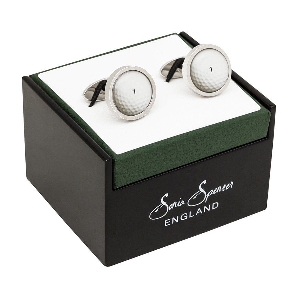 Sonia Spencer England Cufflinks Golf Ball Cufflinks by Sonia Spencer England