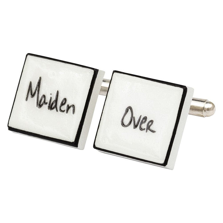 Sonia Spencer England Cufflinks "Maiden Over" Bone China Cufflinks