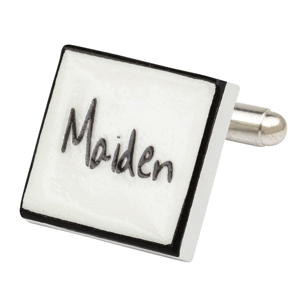 Sonia Spencer England Cufflinks "Maiden Over" Bone China Cufflinks