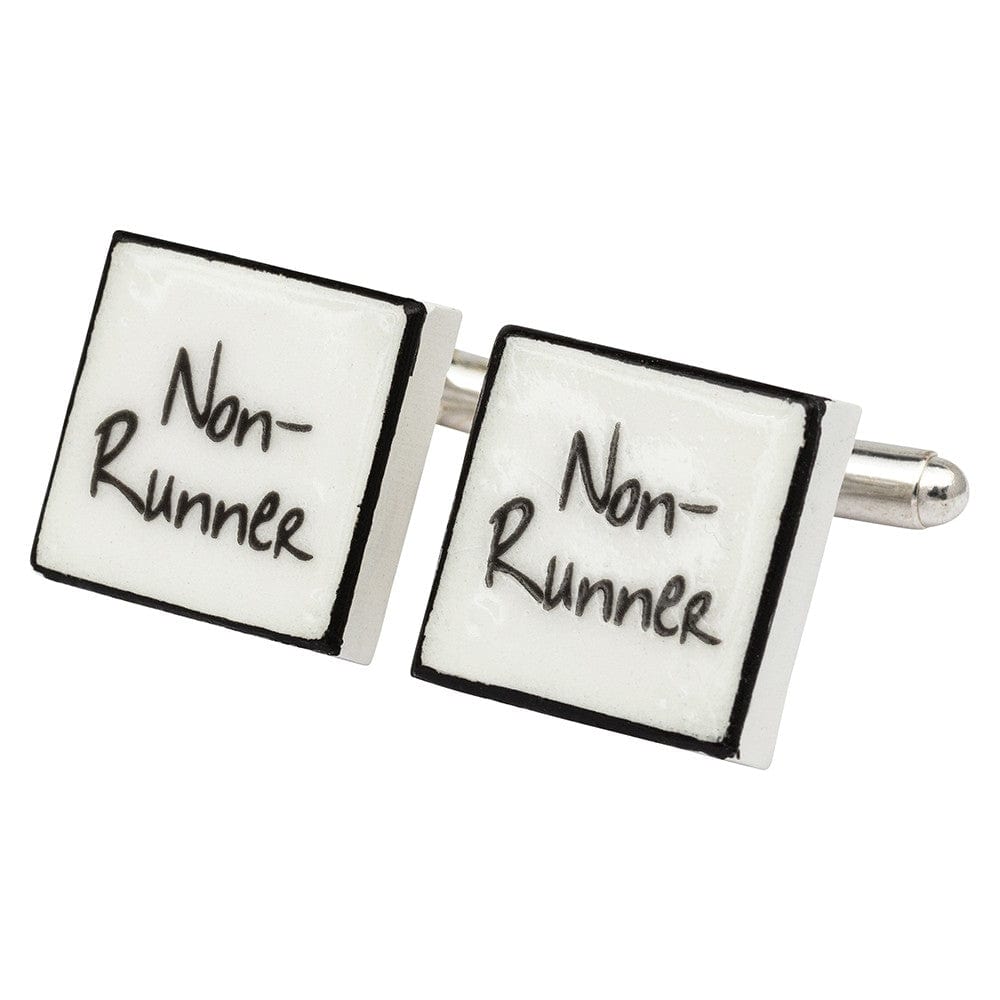 Sonia Spencer England Cufflinks "Non-Runner" Bone China Cufflinks