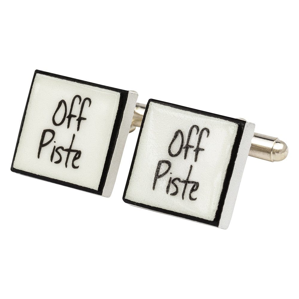 Sonia Spencer England Cufflinks "Off Piste" Bone China Cufflinks