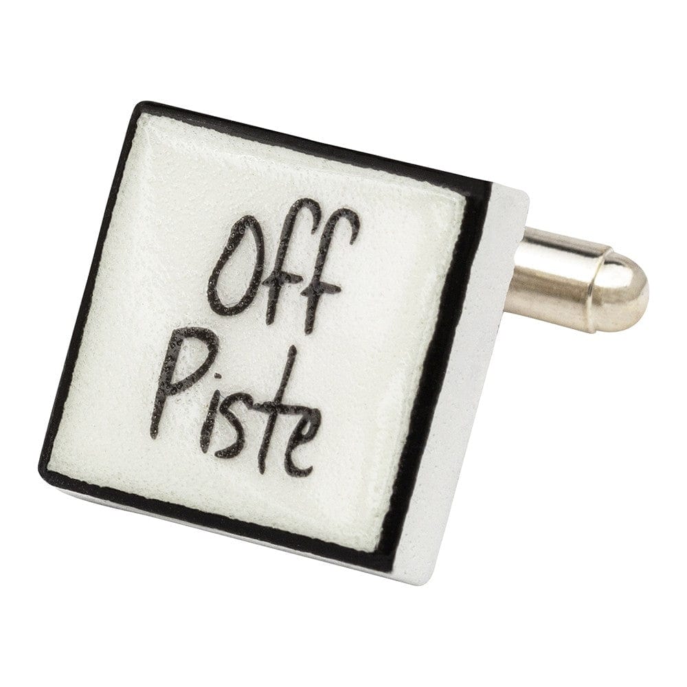 Sonia Spencer England Cufflinks "Off Piste" Bone China Cufflinks