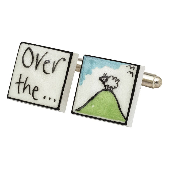 Sonia Spencer England Cufflinks Over The Hill Birthday Cufflinks