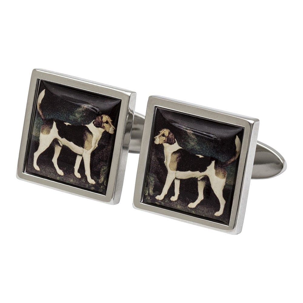 Sonia Spencer England Cufflinks Stubbs - 'A Foxhound' Gallery Collection Cufflinks