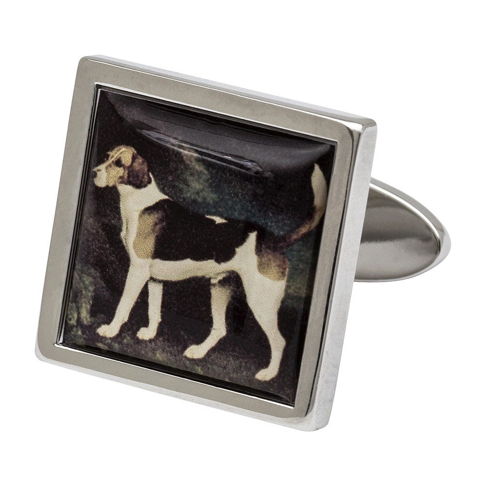 Sonia Spencer England Cufflinks Stubbs - 'A Foxhound' Gallery Collection Cufflinks