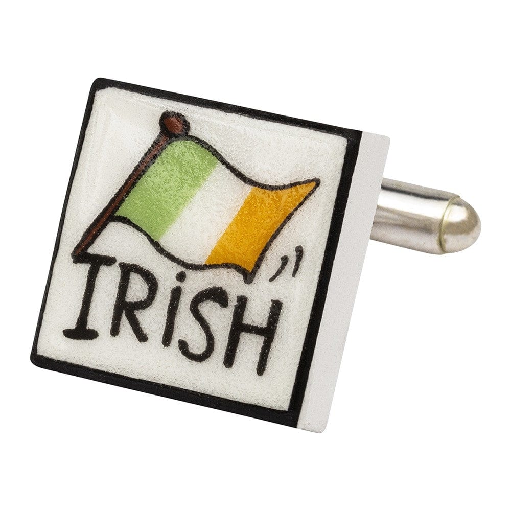 Sonia Spencer England Cufflinks Trust Me I'm Irish Cufflinks