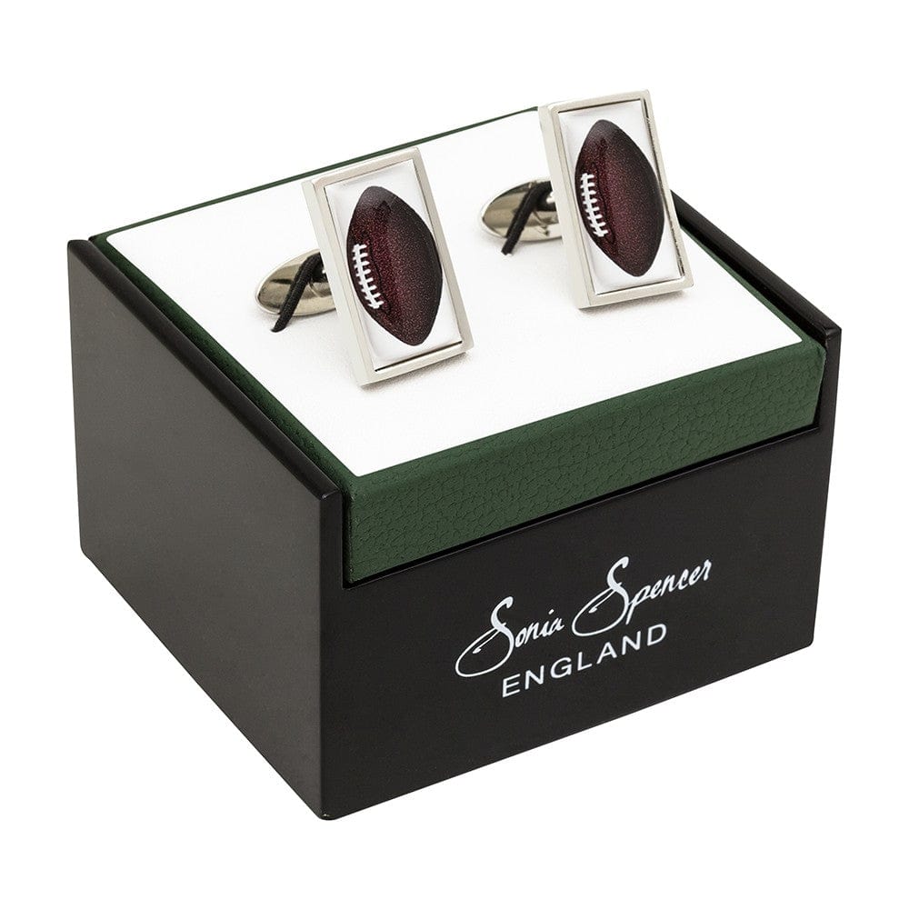 Sonia Spencer England Cufflinks Vintage Rugby Ball cufflinks by Sonia Spencer England