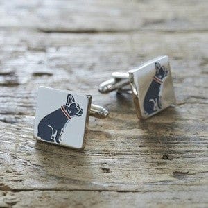 Sweet William Designs Cufflinks French Bulldog Cufflinks