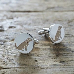 Sweet William Designs Cufflinks Golden Retriever Dog Cufflinks