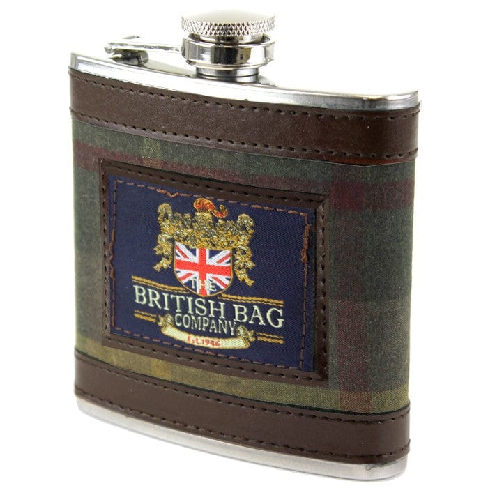 The British Bag Company Hip Flasks Millerain Tartan Hip Flask