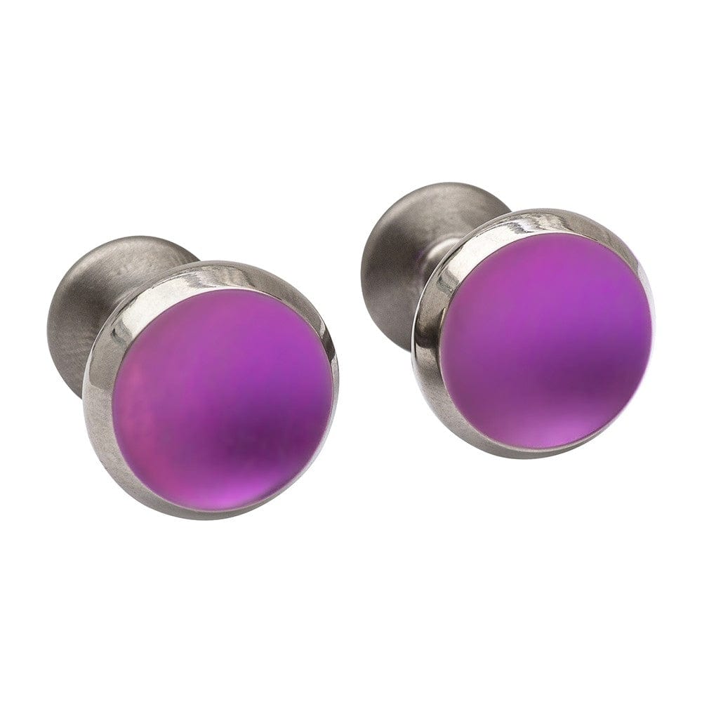 Ti2 Titanium Cufflinks Pink Titanium Cufflinks