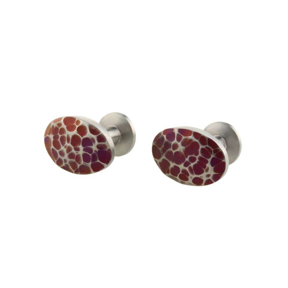 Ti2 Titanium Cufflinks Titanium Oval Cufflinks