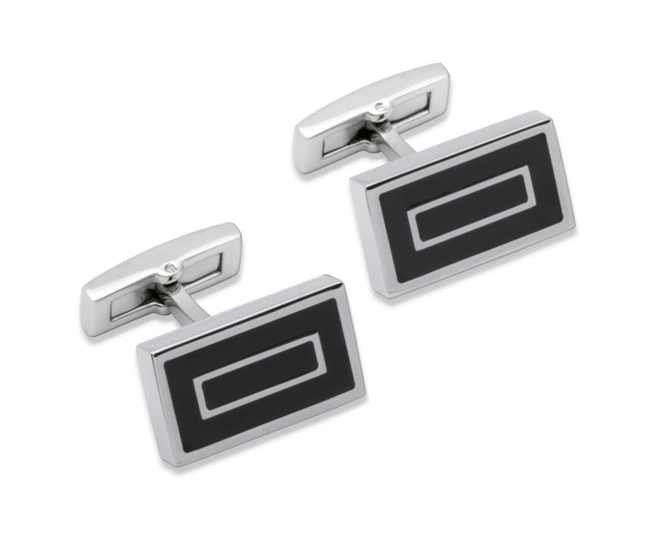 Unique & Co Cufflinks Black Enamel Cufflinks