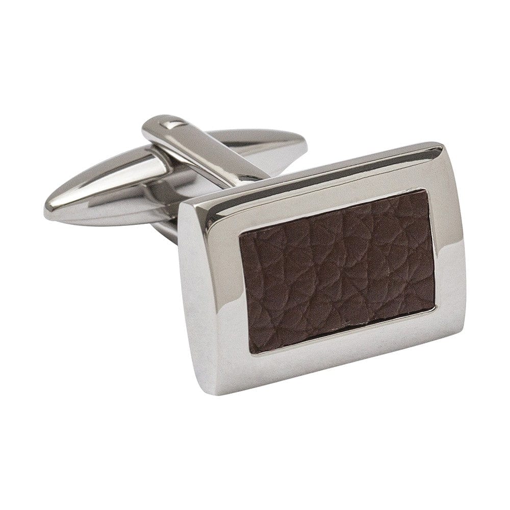 Unique & Co Cufflinks Brown Leather Cufflinks