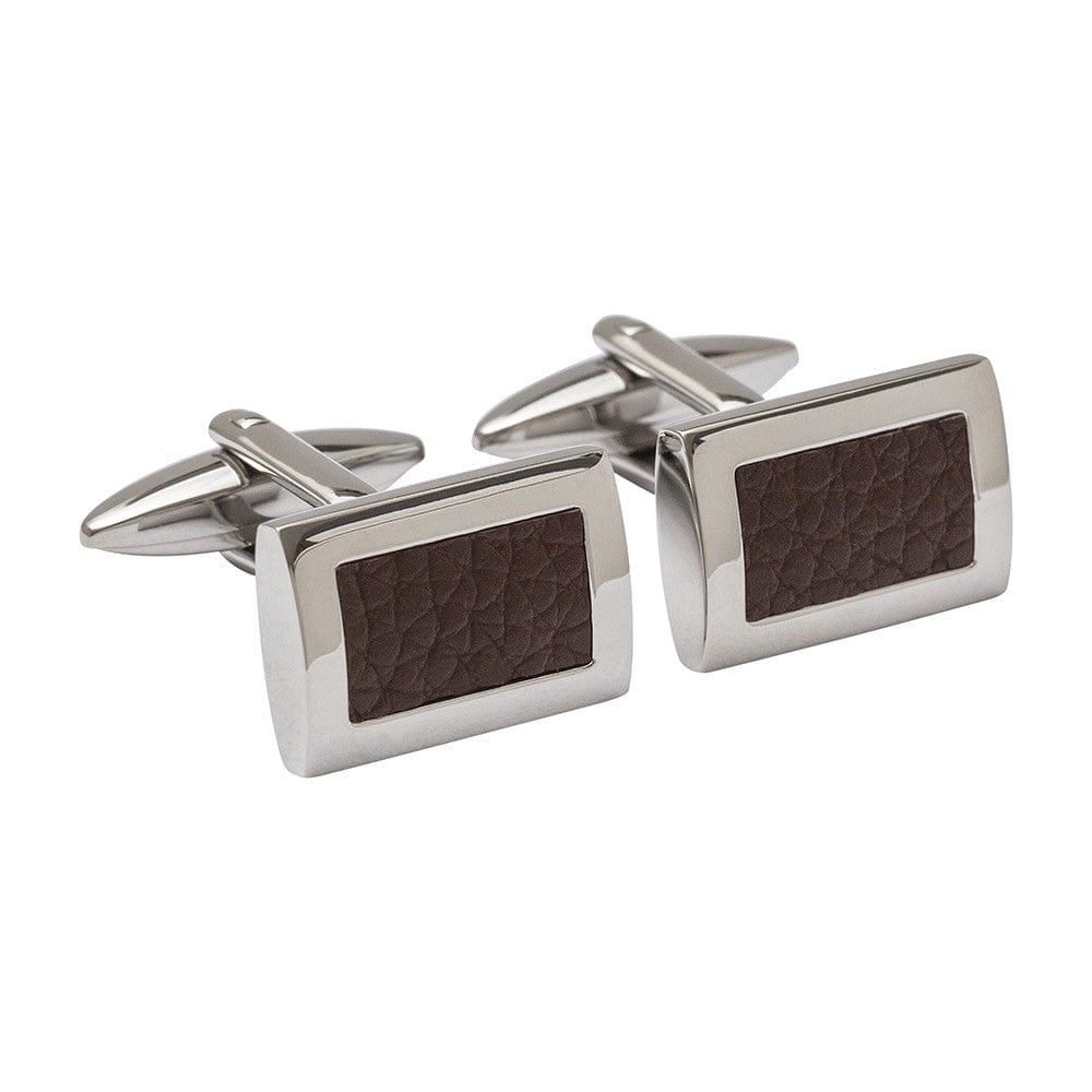 Unique & Co Cufflinks Brown Leather Cufflinks