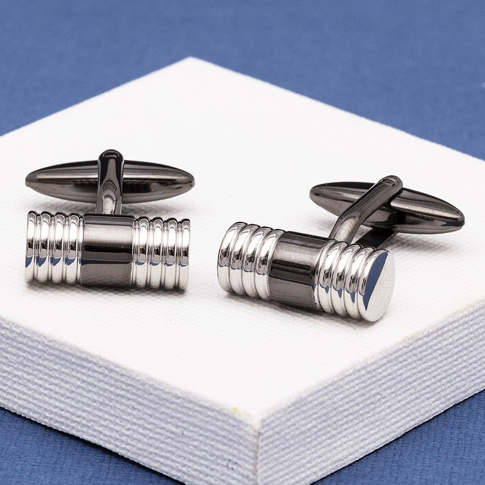 Unique & Co Cufflinks Gunmetal and Silver Cufflinks